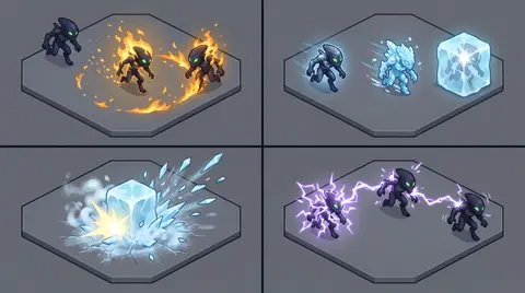 combat feel 05 elements on enemy