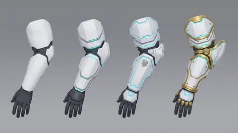 gear arms front