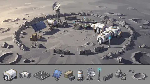 Outpost Selene, concept art 3
