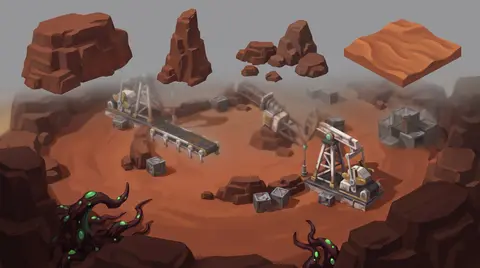 Ferrum Basin, concept art 2