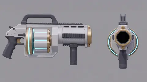 Grenade Launcher, concept art 2